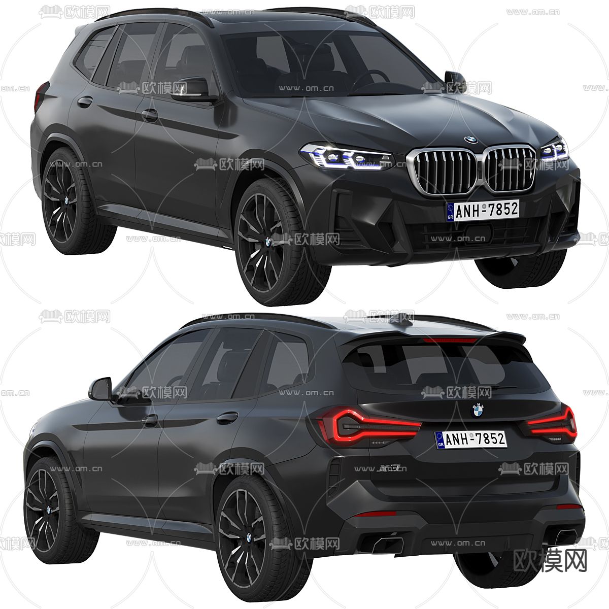 宝马SUV汽车 X5越野车3d模型