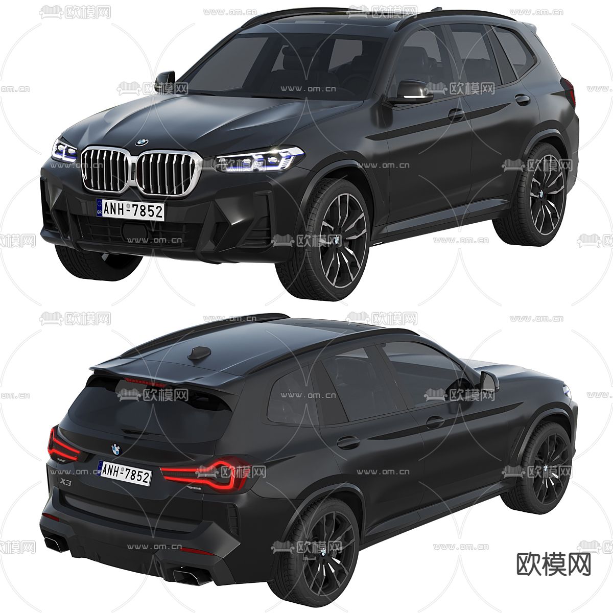 宝马SUV汽车 X5越野车3d模型