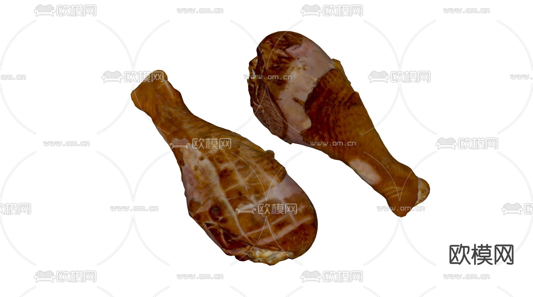 烤鸡腿 鸡腿su模型下载（渲染图2）
