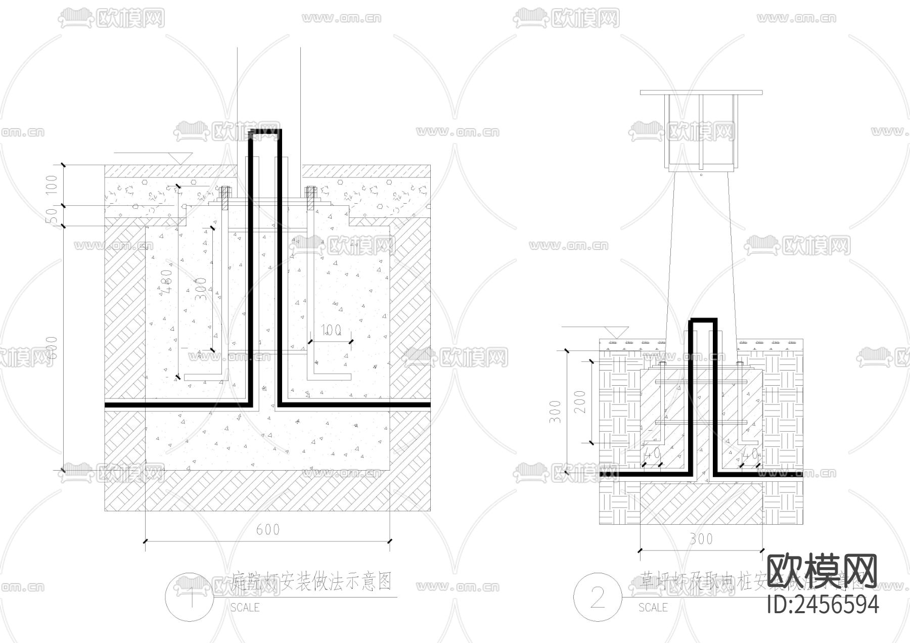 灯具安装做法cad详图下载（渲染图4）