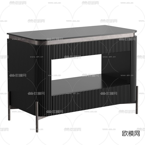 现代床头柜3d模型下载(渲染图1)