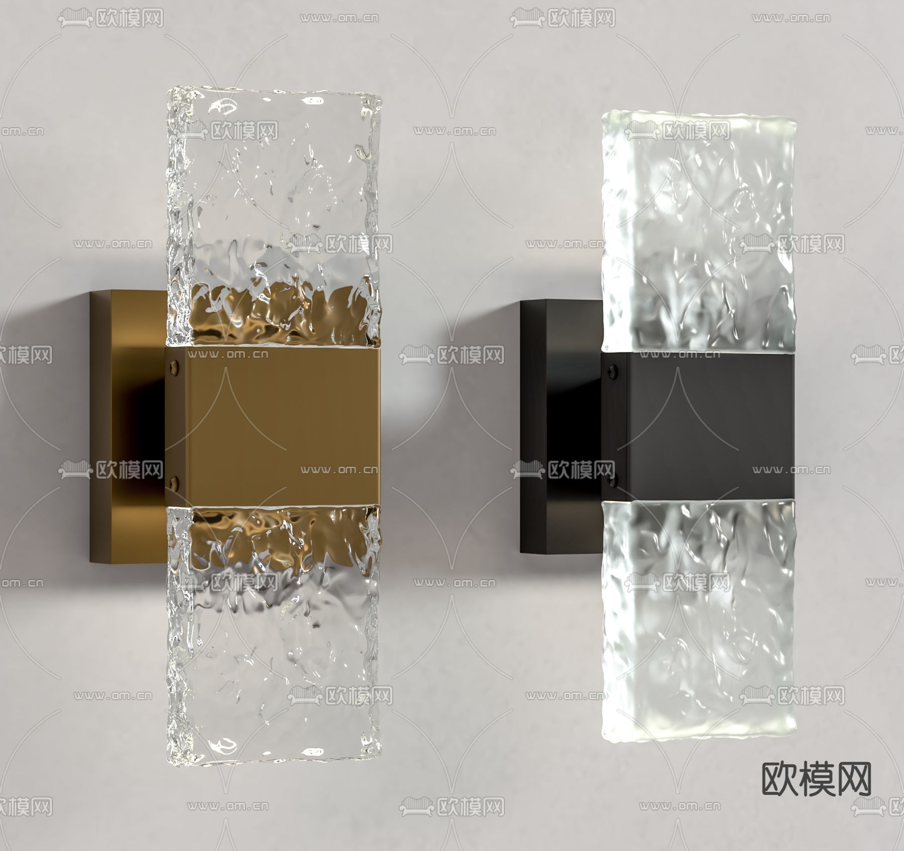 轻奢壁灯su模型下载（渲染图1）