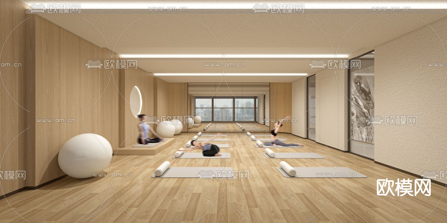 现代瑜伽室su模型