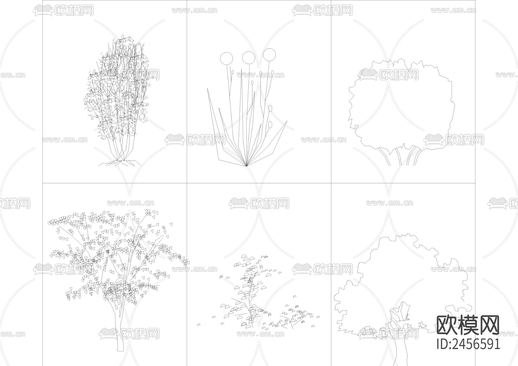 树cad立面图库下载（渲染图4）