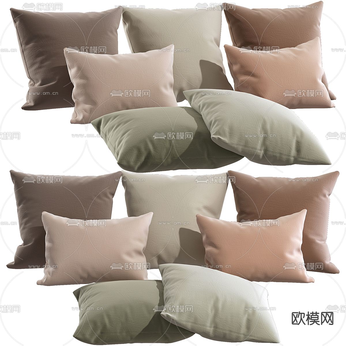 抱枕 靠枕3d模型下载（渲染图1）