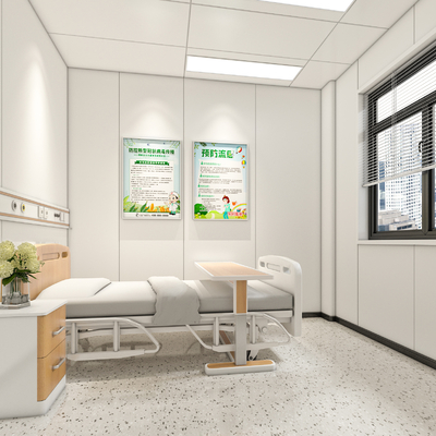  现代医院 诊疗室su模型 