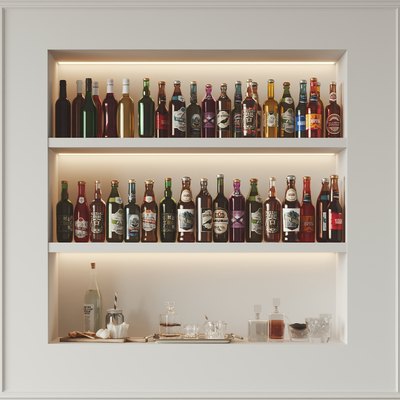  啤酒 酒具su模型 