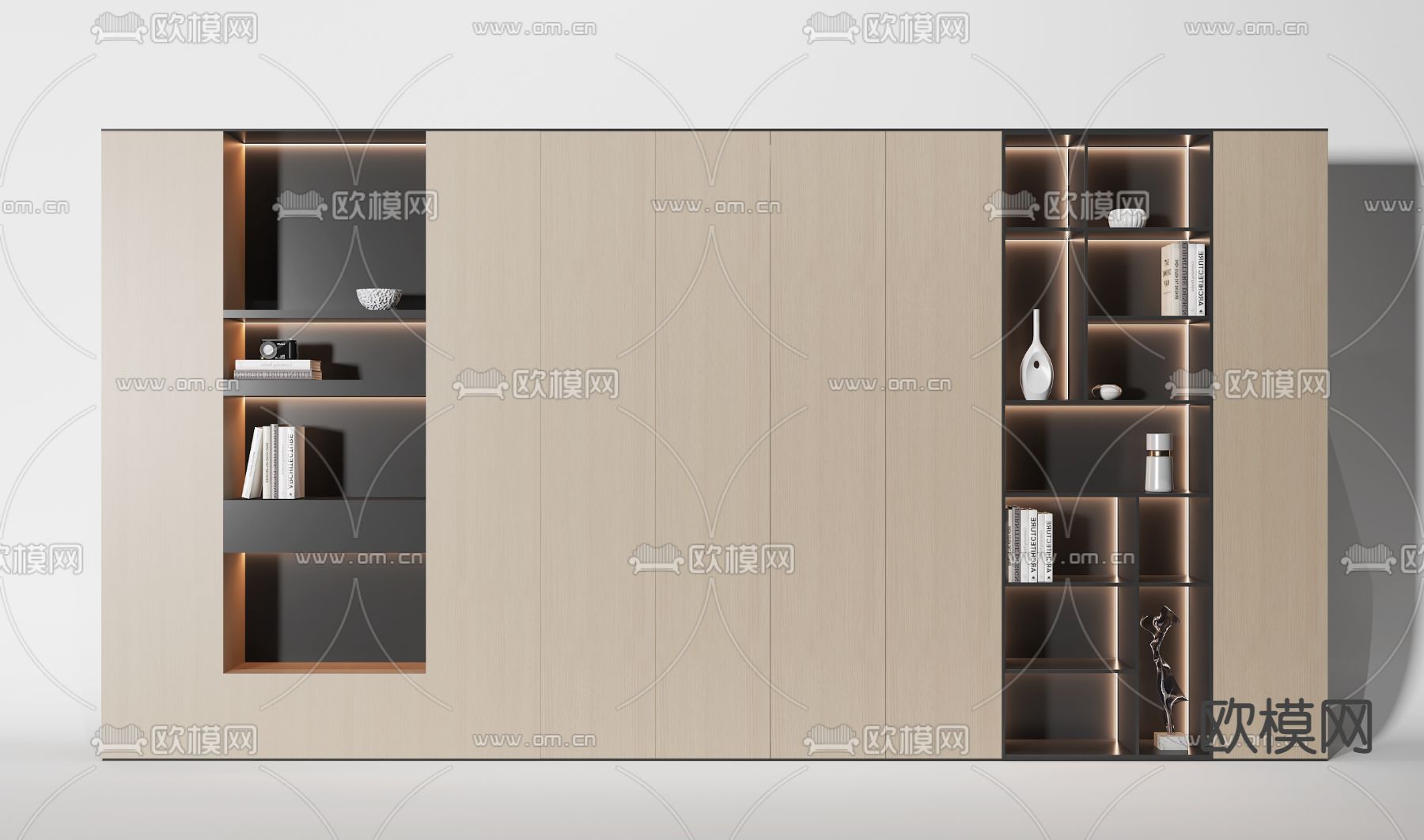 现代置物柜 储物柜3d模型下载