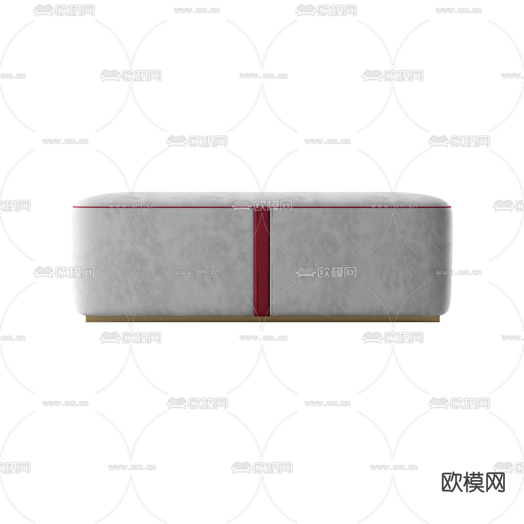 现代极简布艺沙发凳免费3d模型下载