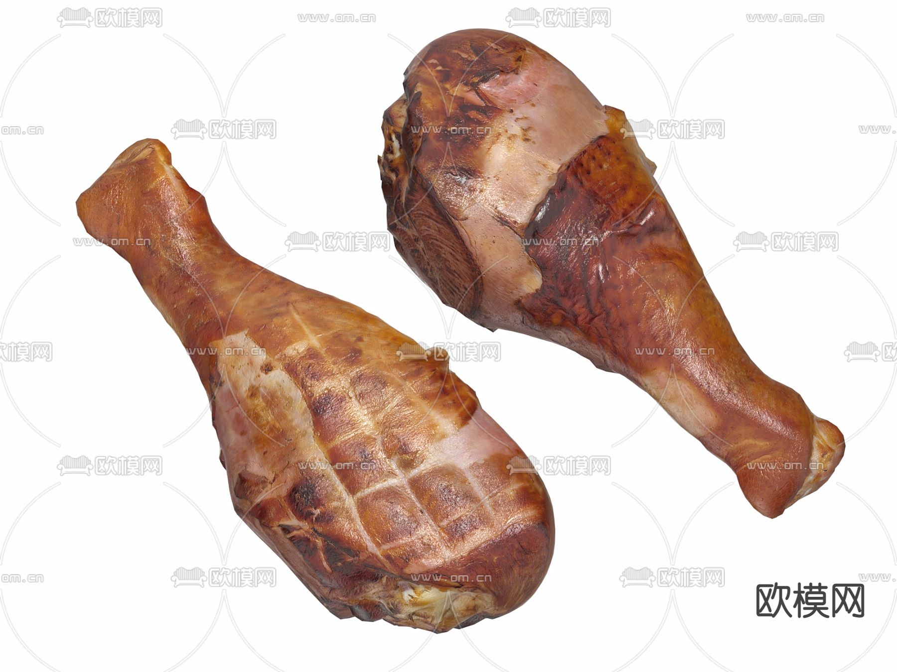 烤鸡腿 鸡腿su模型下载（渲染图1）