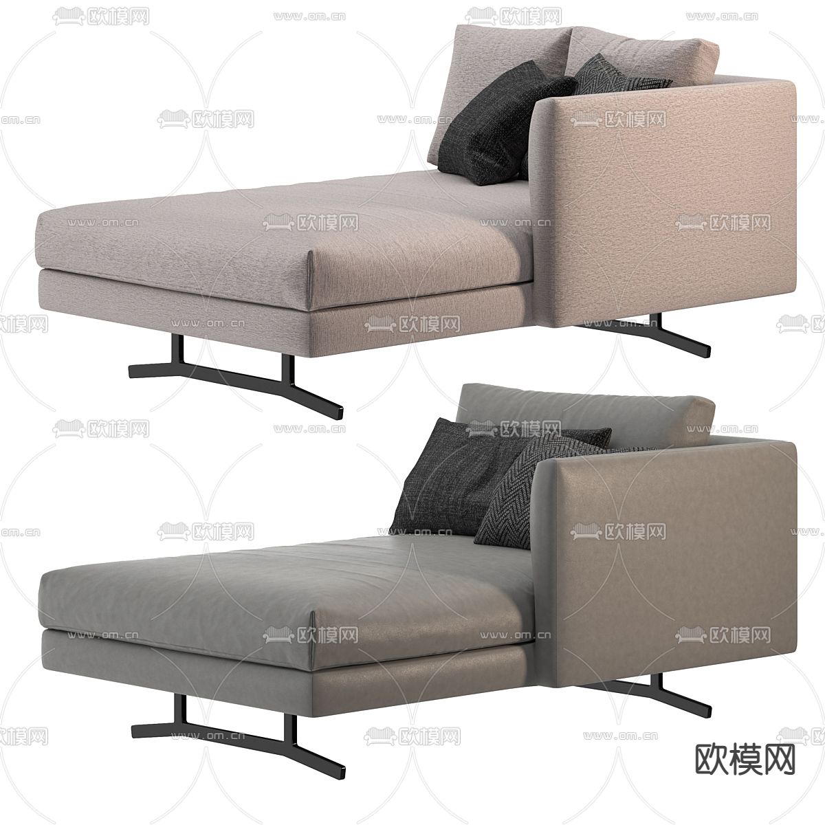 贵妃榻 贵妃椅3d模型下载（渲染图2）