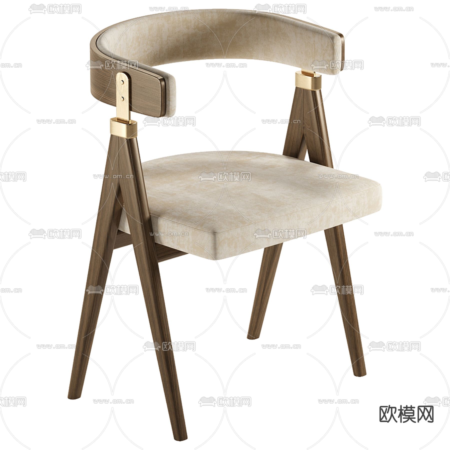 Poliform 单椅子 餐椅3d模型下载（渲染图3）