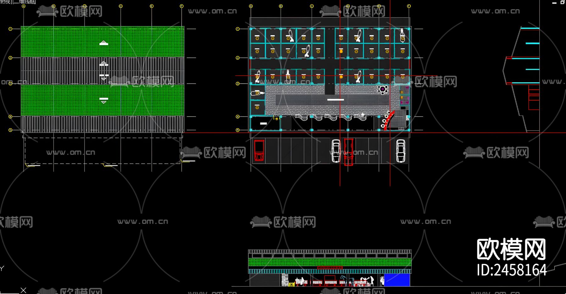 马场cad图库下载（渲染图4）