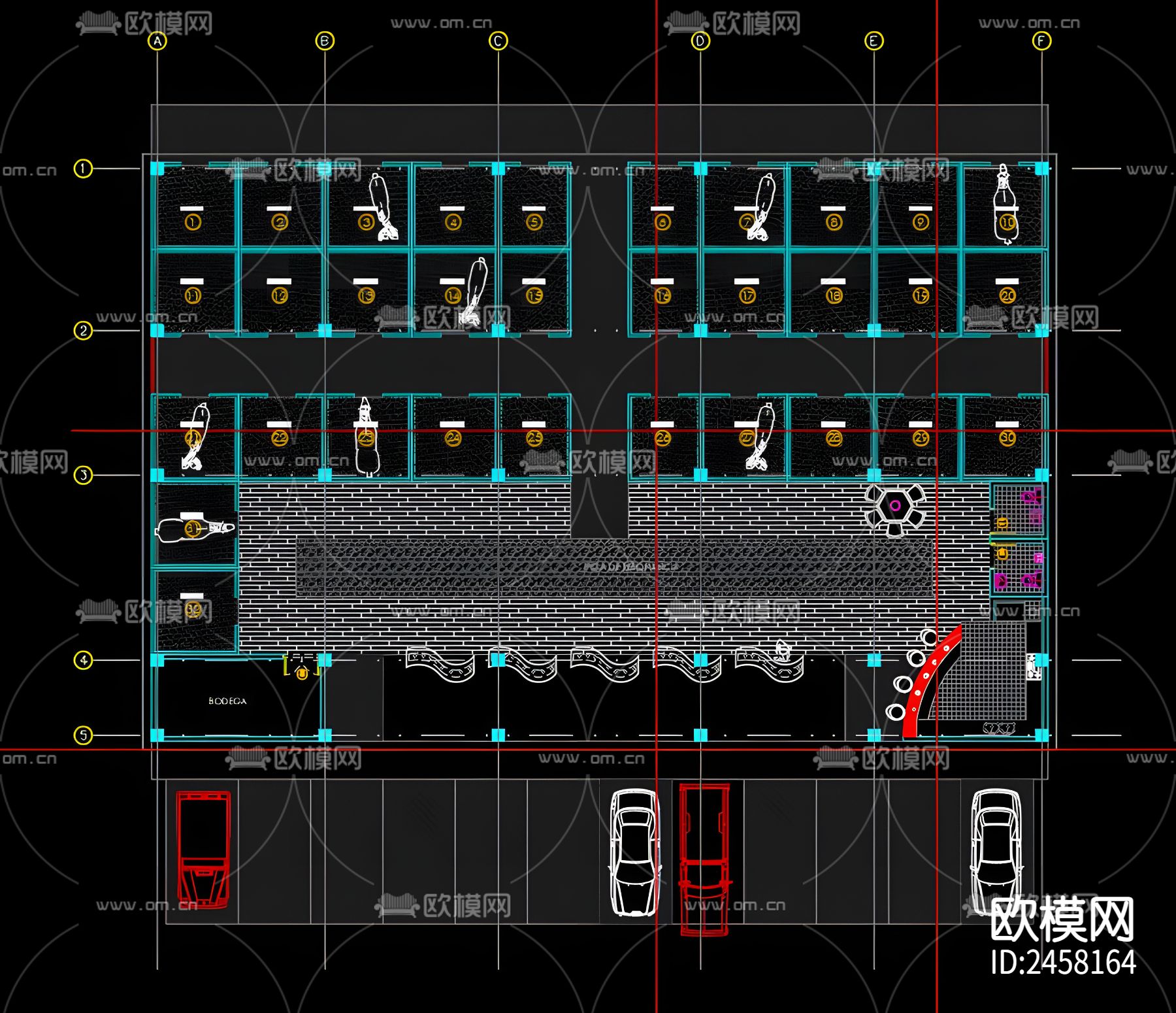马场cad图库下载（渲染图1）