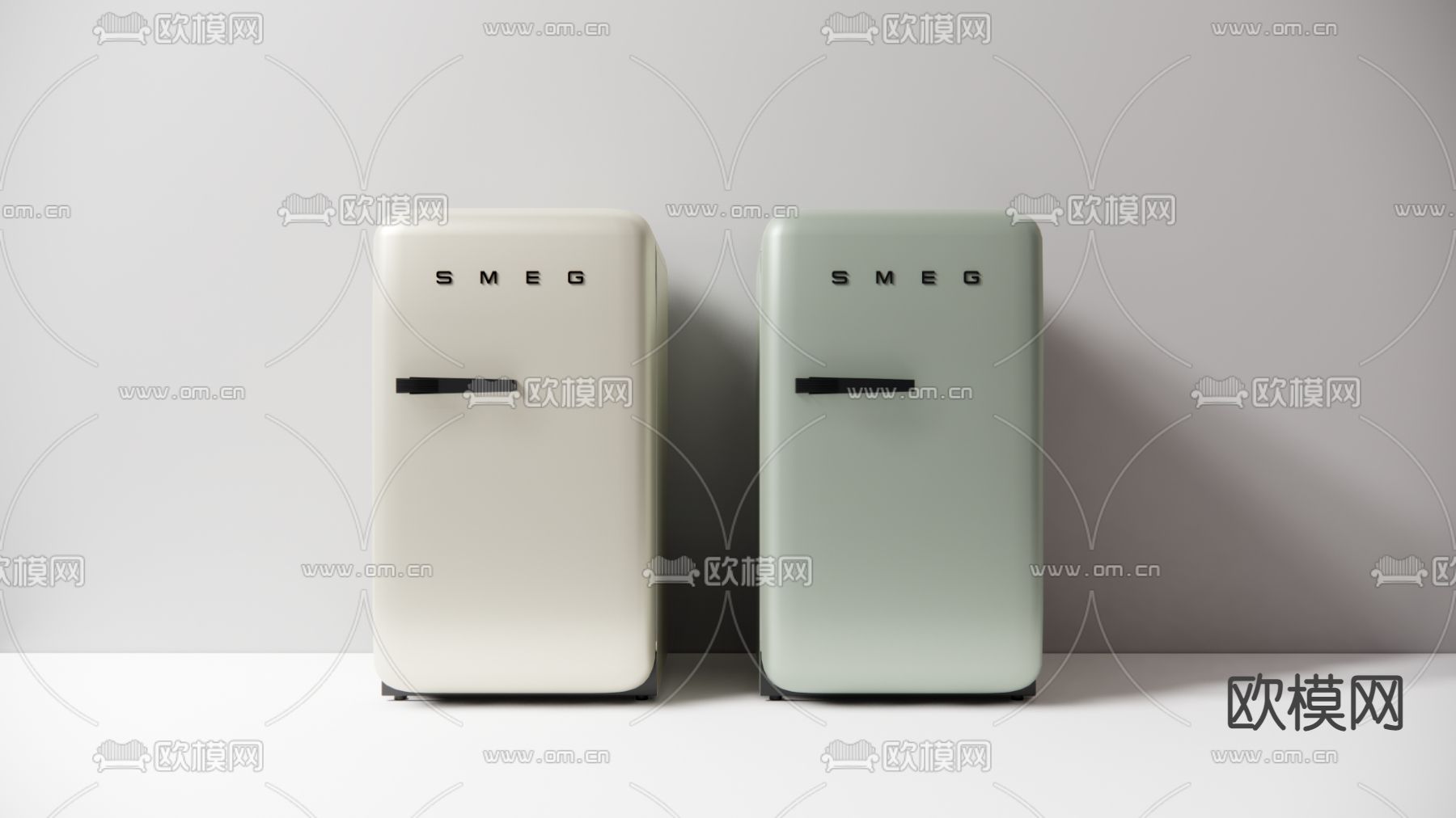 迷你冰箱 小冰箱su模型下载（渲染图1）