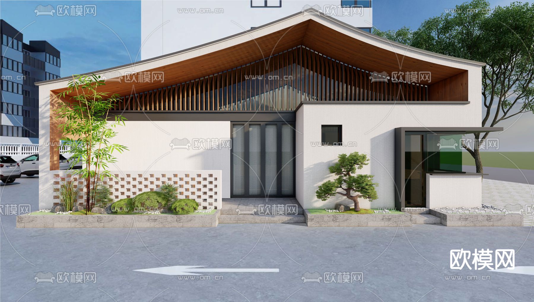 现代公厕su模型