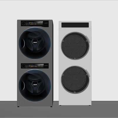  洗烘一体机 洗衣机su模型 