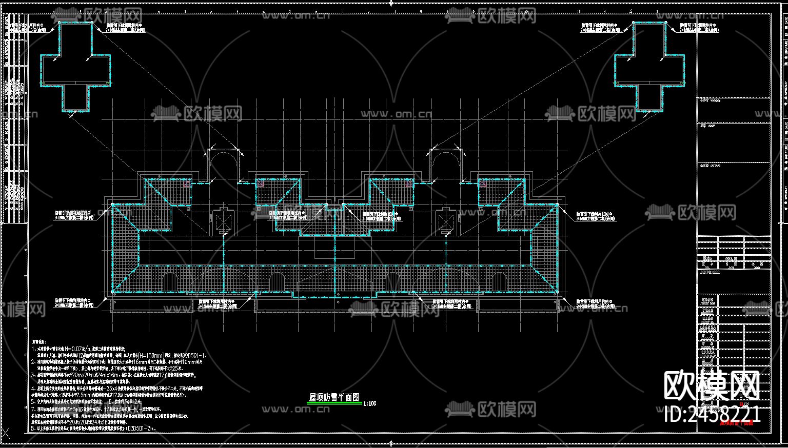 住宅楼电气CAD施工图下载（渲染图7）