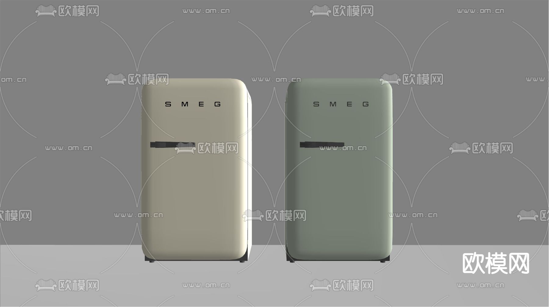 迷你冰箱 小冰箱su模型下载（渲染图2）