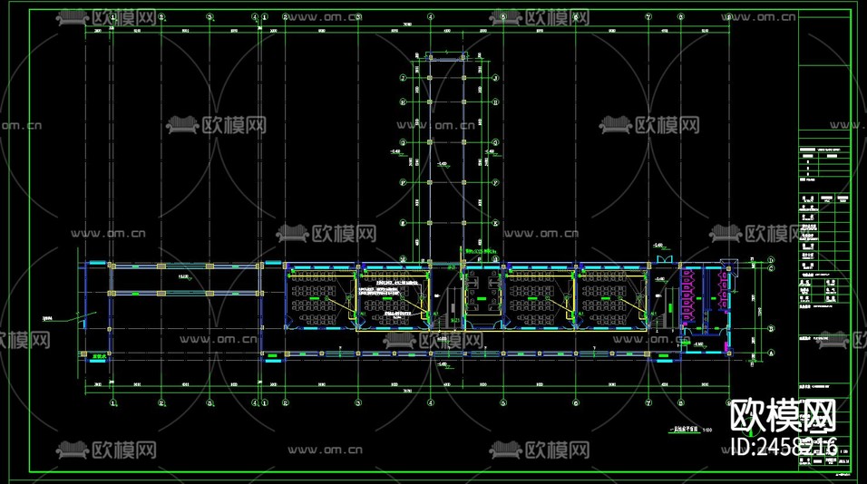 教学楼电气CAD施工图下载(渲染图2)