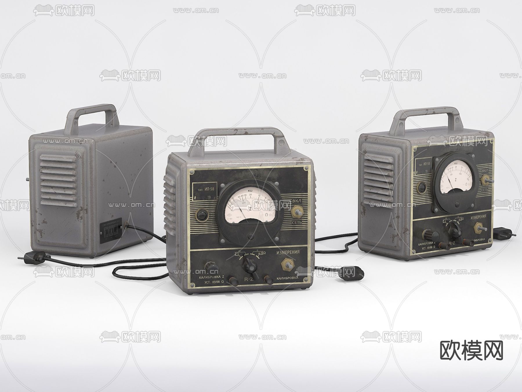 工业风仪表测量仪su模型下载（渲染图1）