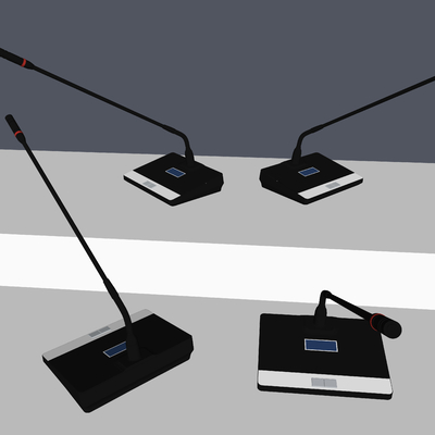  话筒 麦克风su模型 