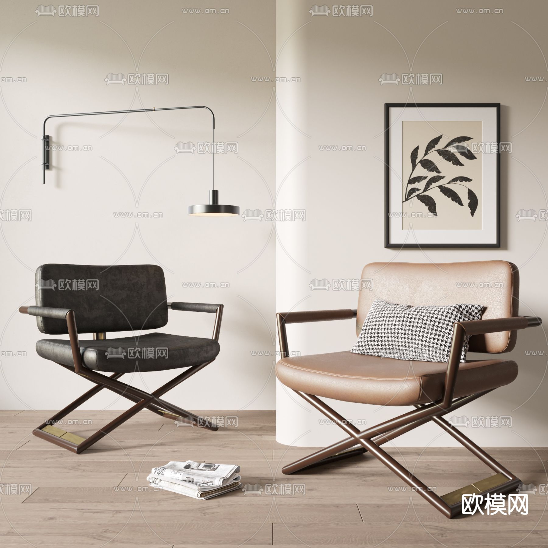 Turri 休闲椅子 折叠椅3d模型