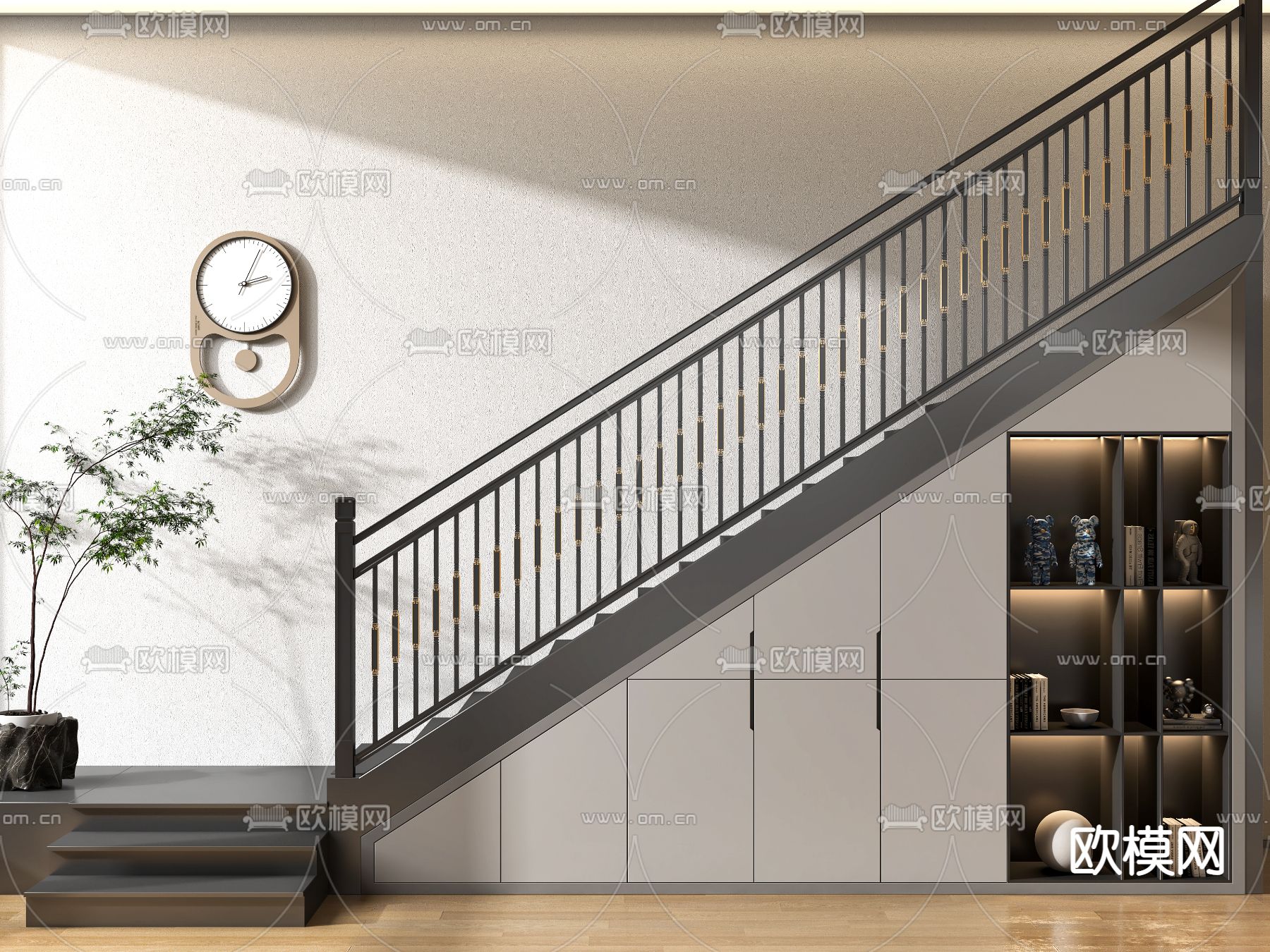 欧式楼梯间餐厅装修设计效果图 – 设计本装修效果图