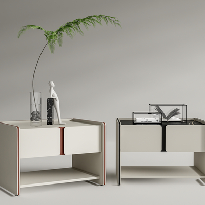 现代床头柜su模型