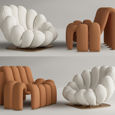 现代休闲沙发su模型