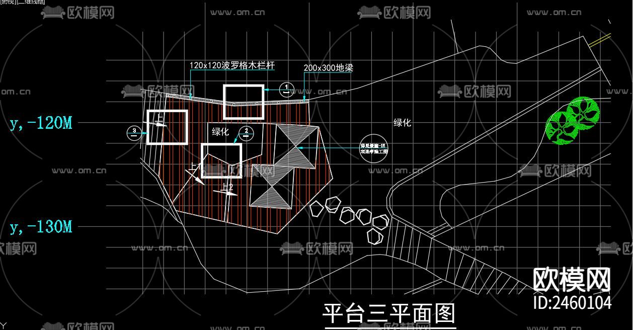 儿童公园景观cad施工图下载（渲染图4）