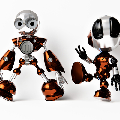  玩具机器人 骷髅机器人 潮玩su模型 