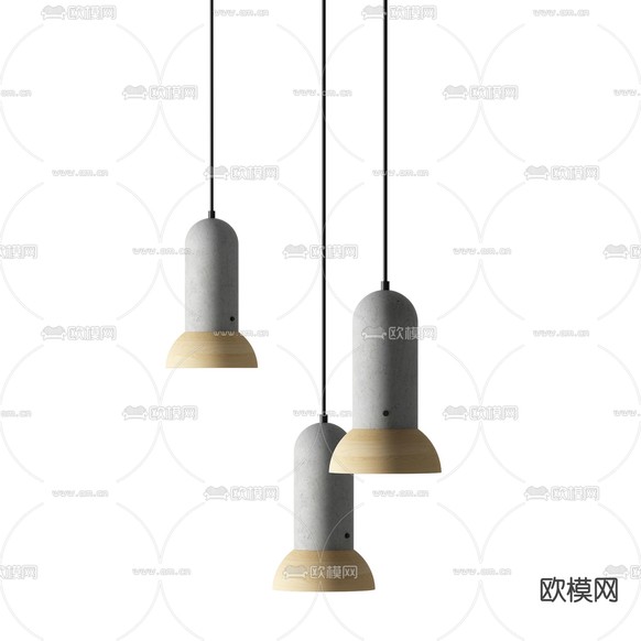 北欧极简创意艺术吊灯免费3d模型下载
