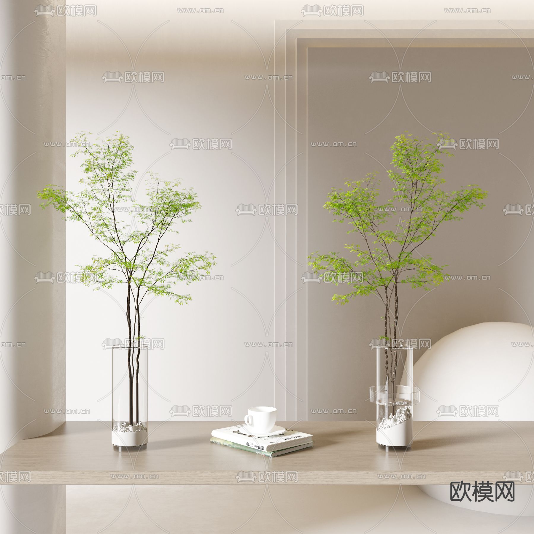 水生植物 水培绿植3d模型下载