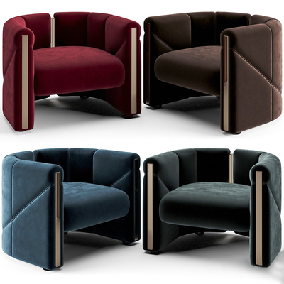 现代单人沙发su模型