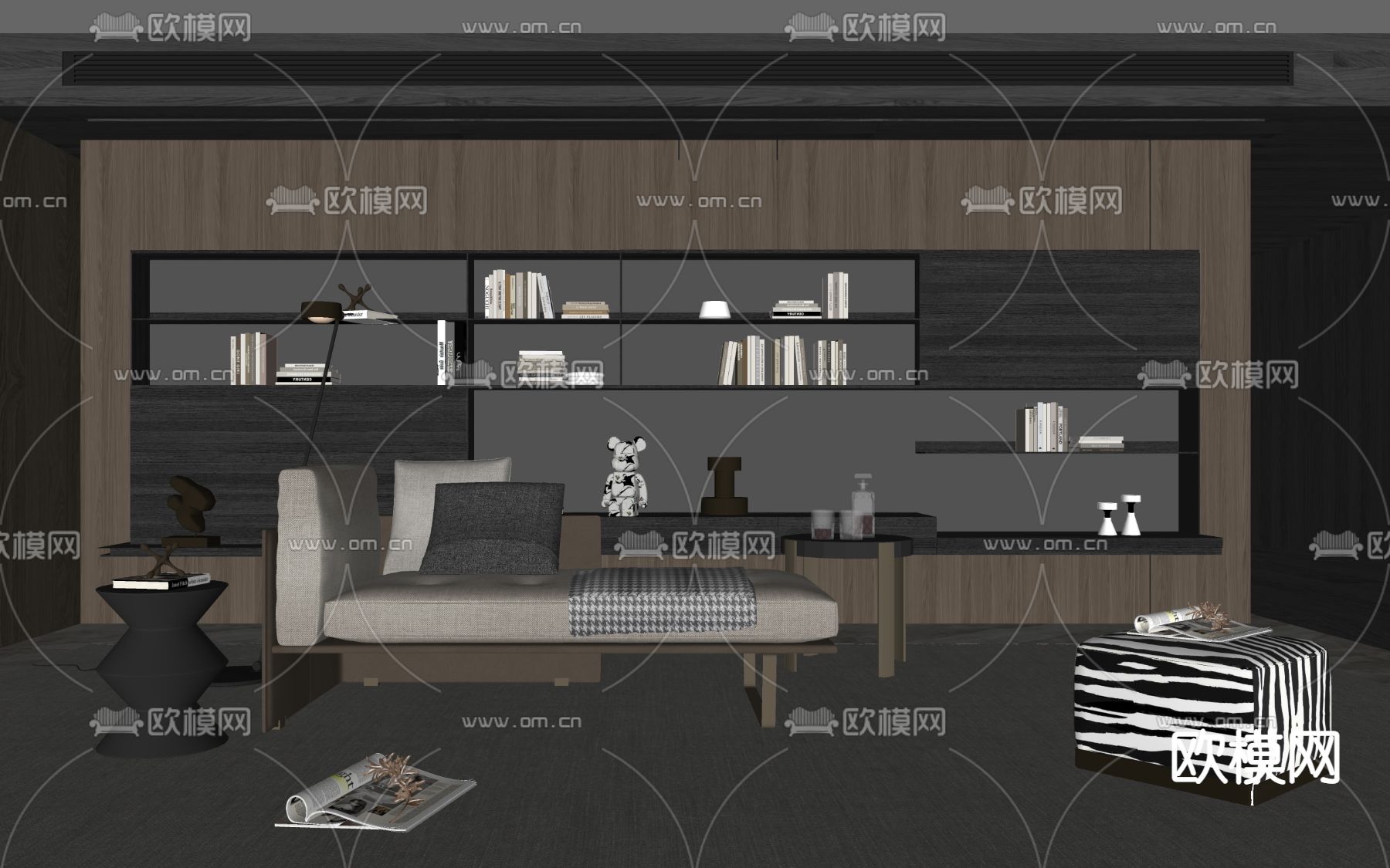 Minotti 米洛提 贵妃椅su模型