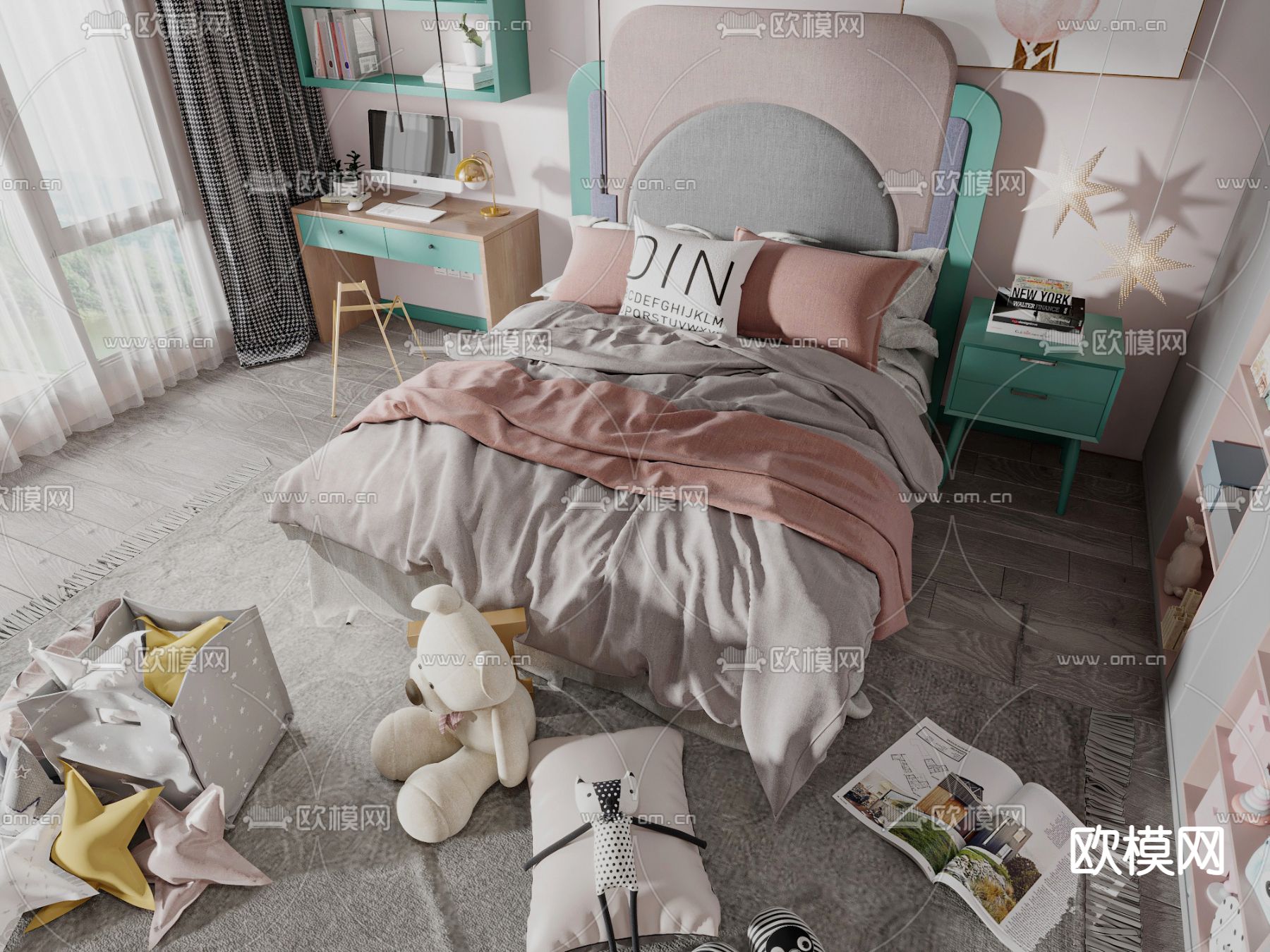 儿童床3d模型下载