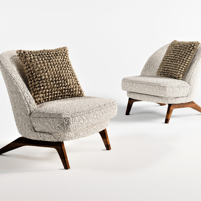  北欧休闲沙发su模型 