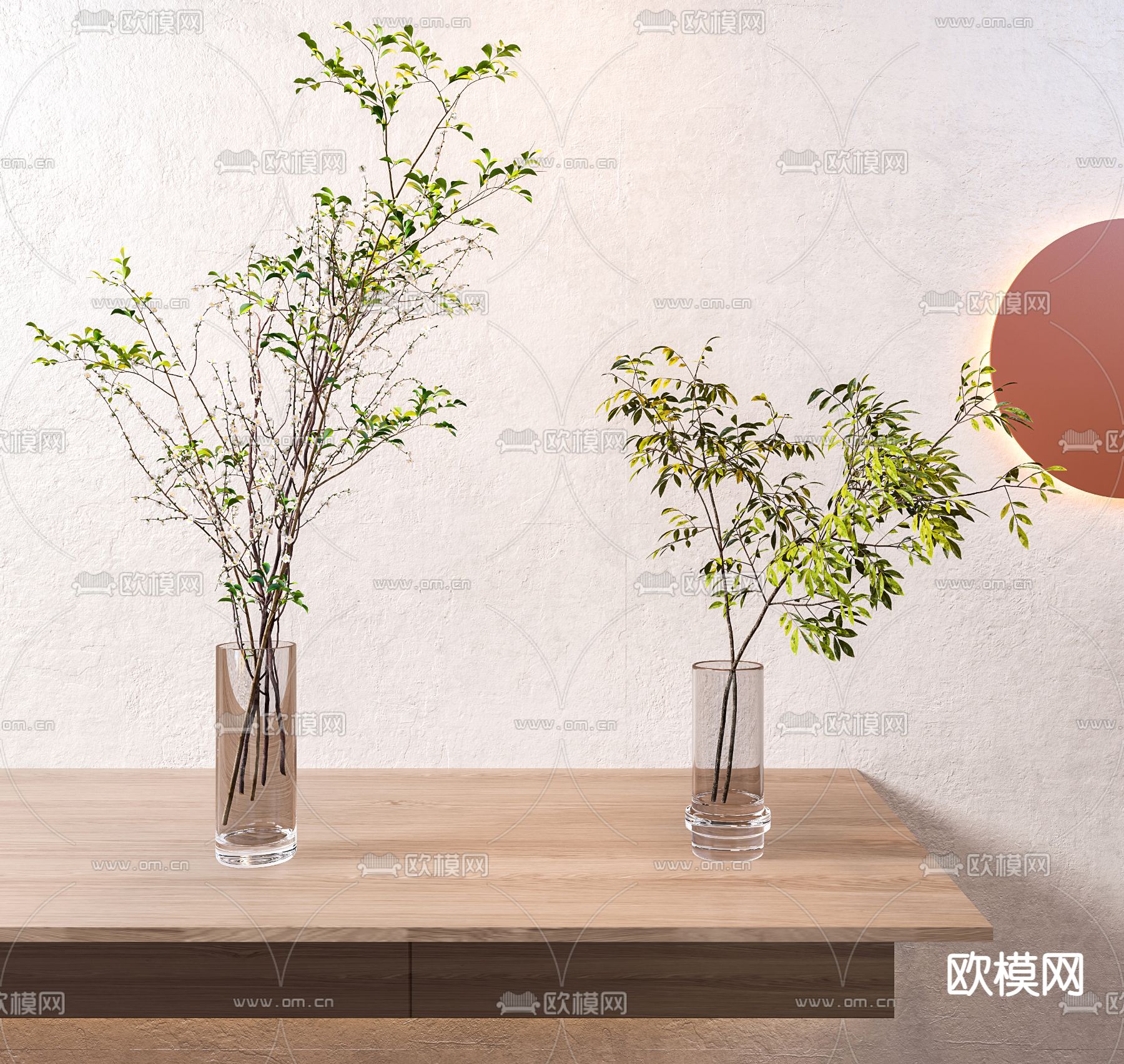 水生植物 花瓶花艺3d模型