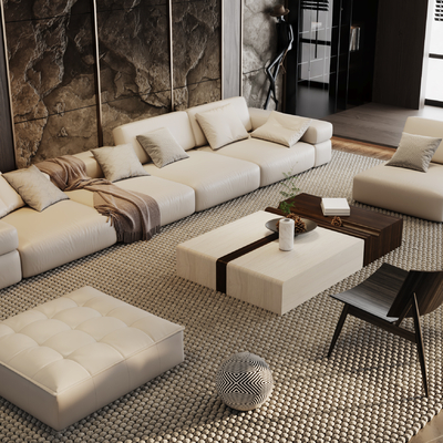  Minotti 米洛提 组合沙发su模型 