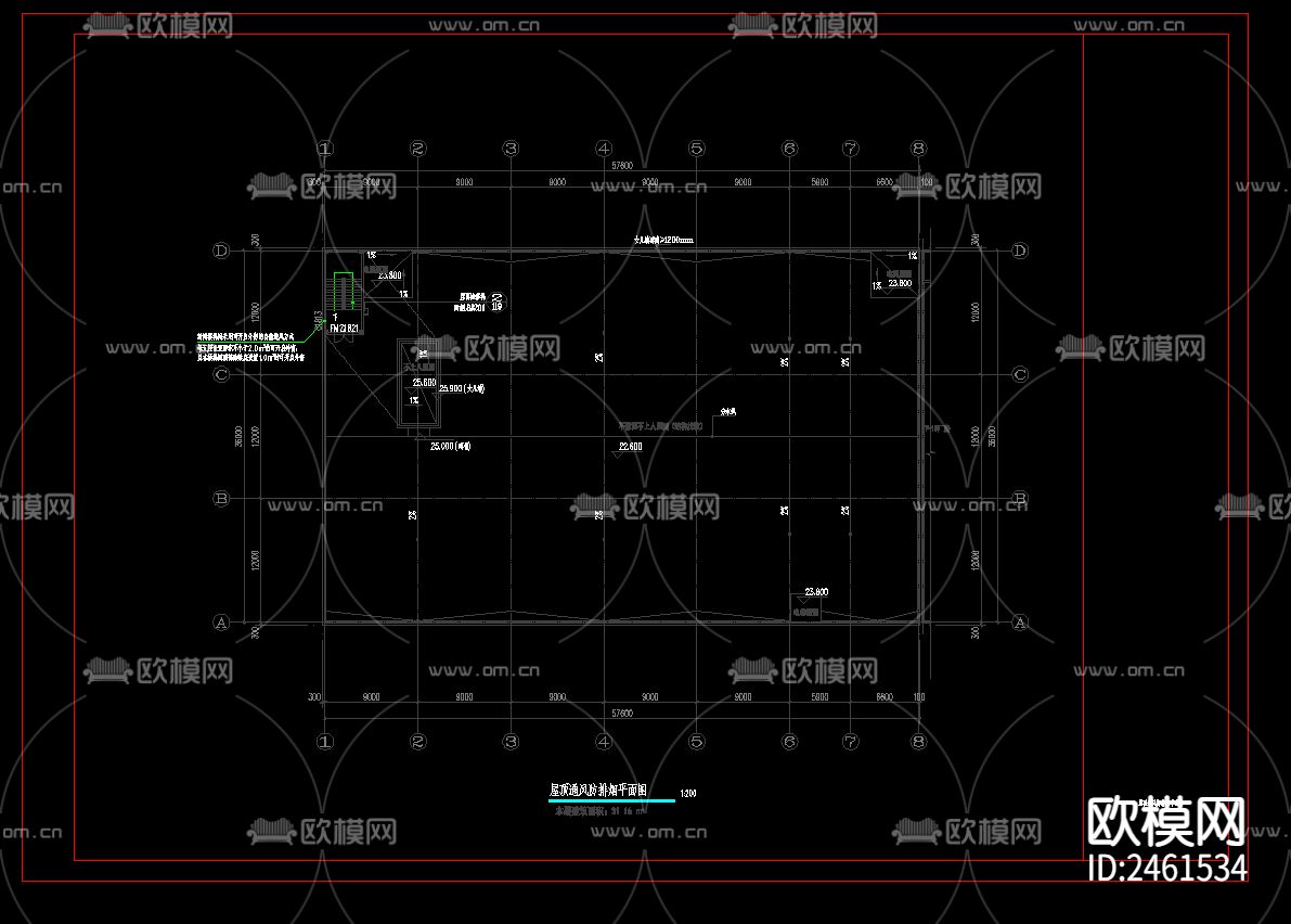 建桥制造产业园暖通cad施工图下载（渲染图5）
