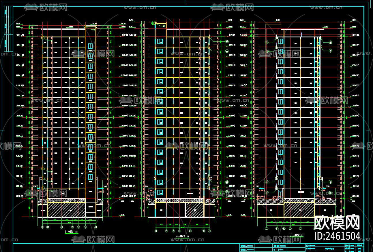 16层人才公寓楼全套建筑cad施工图下载（渲染图6）