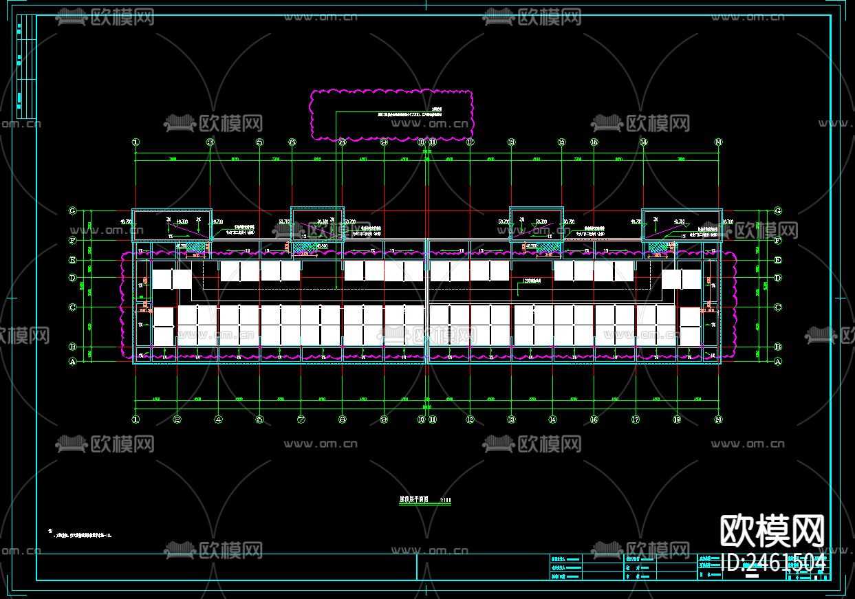 16层人才公寓楼全套建筑cad施工图下载（渲染图4）