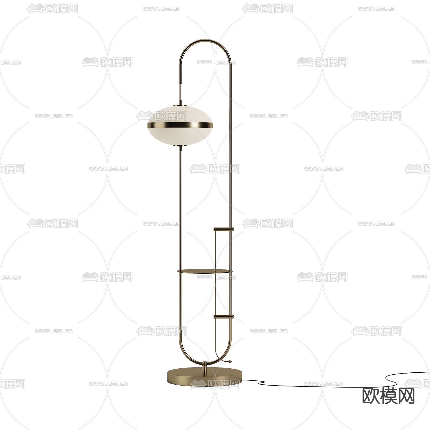 现代轻奢创意落地灯免费3d模型下载