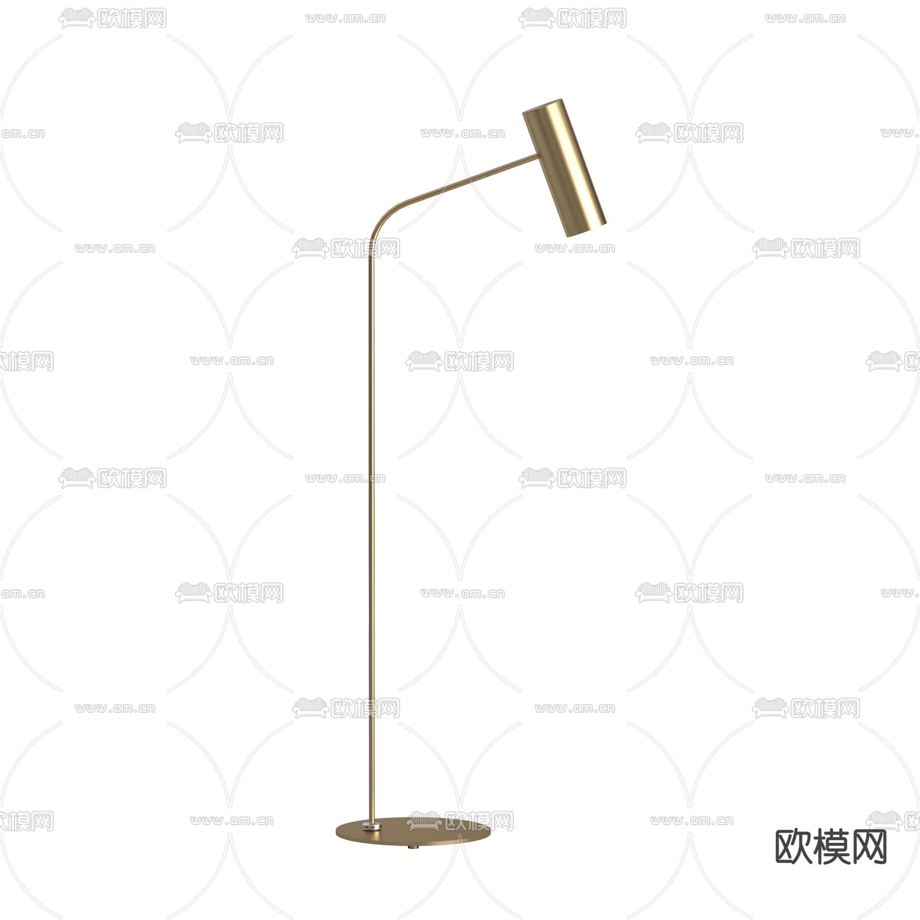 现代极简创意落地灯免费3d模型下载