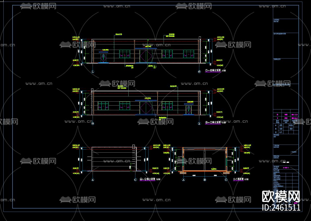 五金维修库全套建筑cad施工图下载（渲染图3）