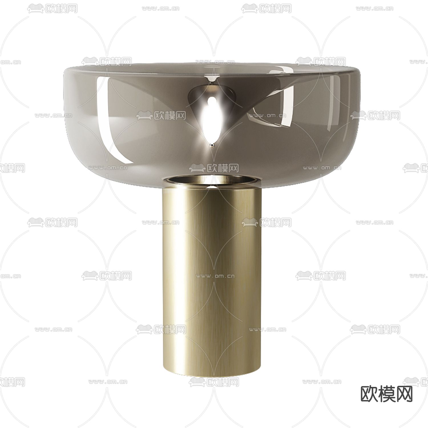 现代轻奢创意艺术台灯免费3d模型下载