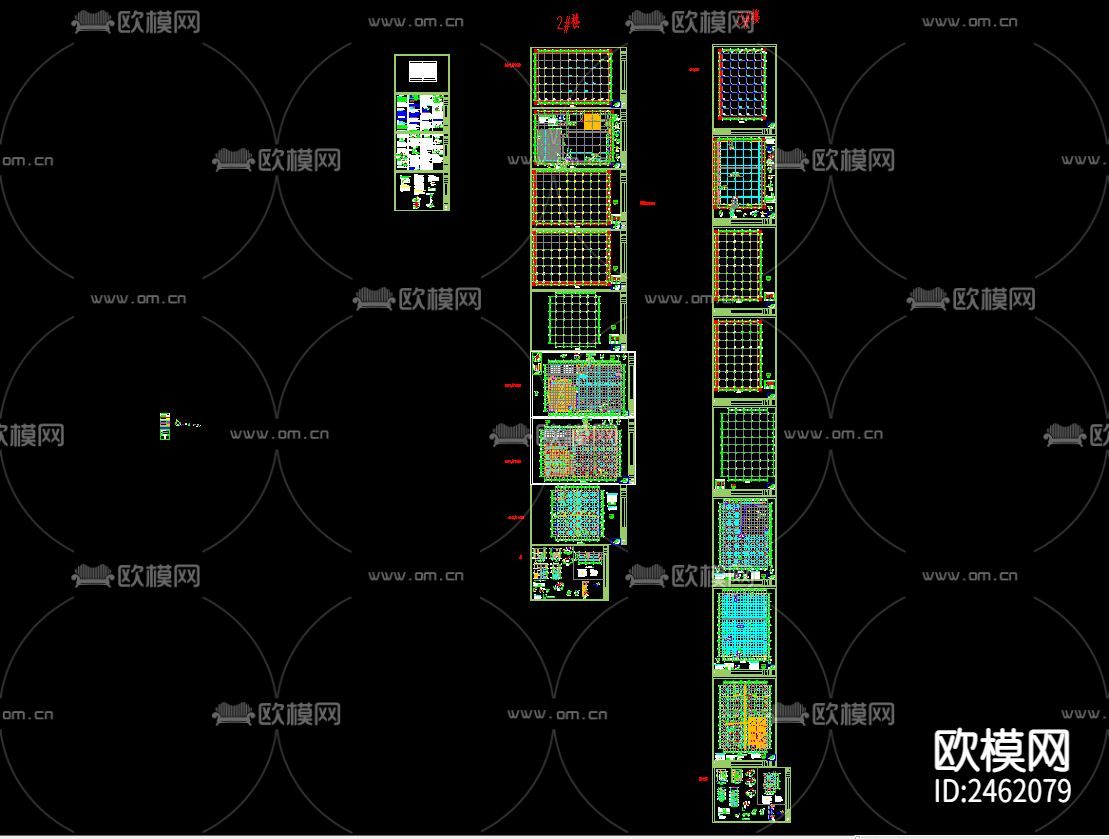 物流配送中心生鲜仓库CAD施工图下载（渲染图1）