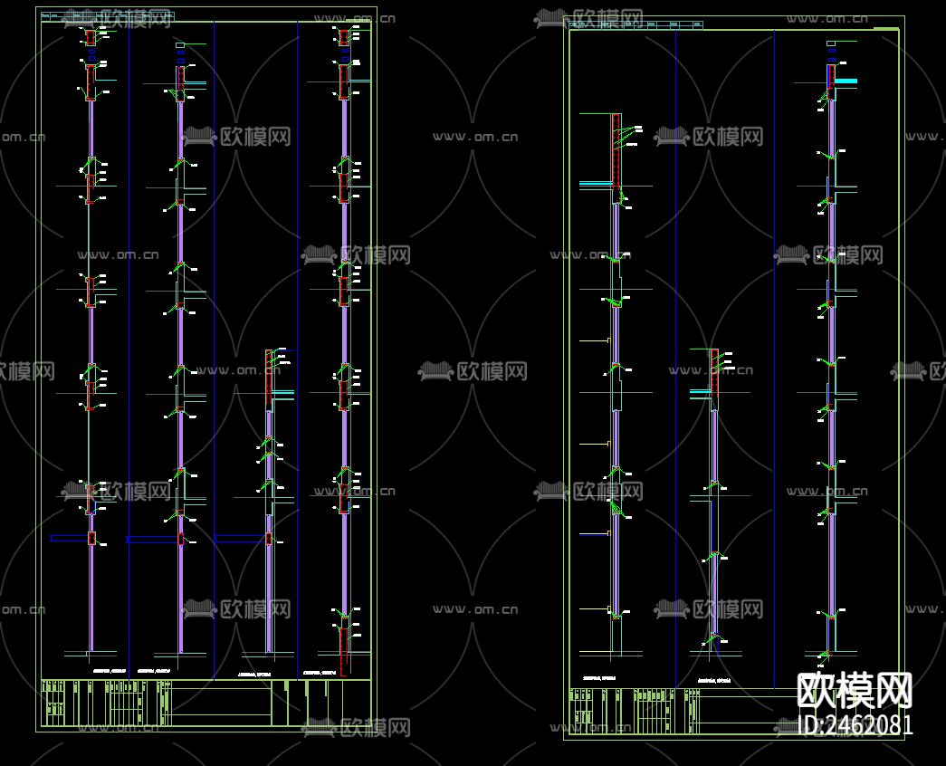 物流配送中心五层综合楼CAD施工图下载（渲染图7）