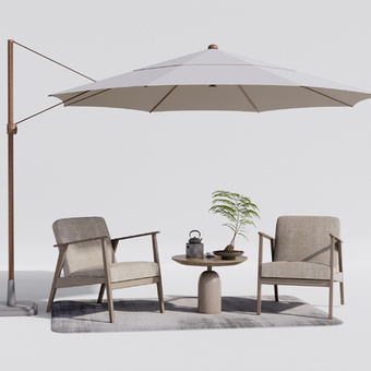 现代户外椅3d模型